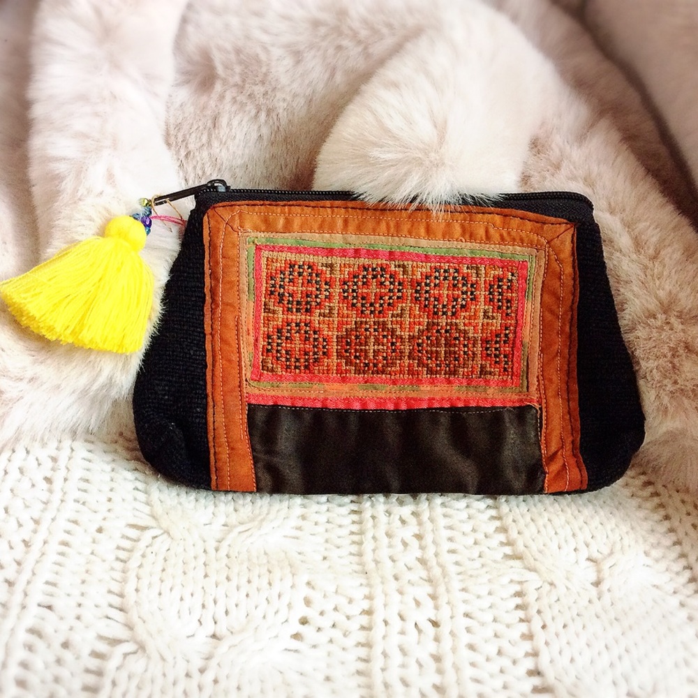 BOHO Bag w old Embroidered fabric